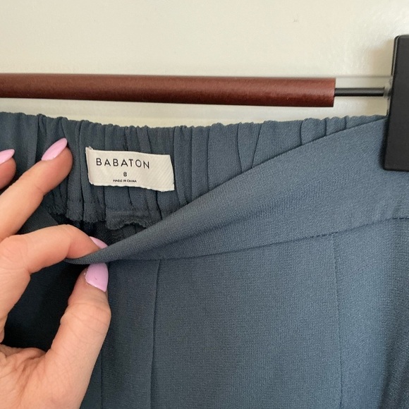 Babaton Blue Straight Leg Conan Pants Iron Blue - Picture 3 of 3